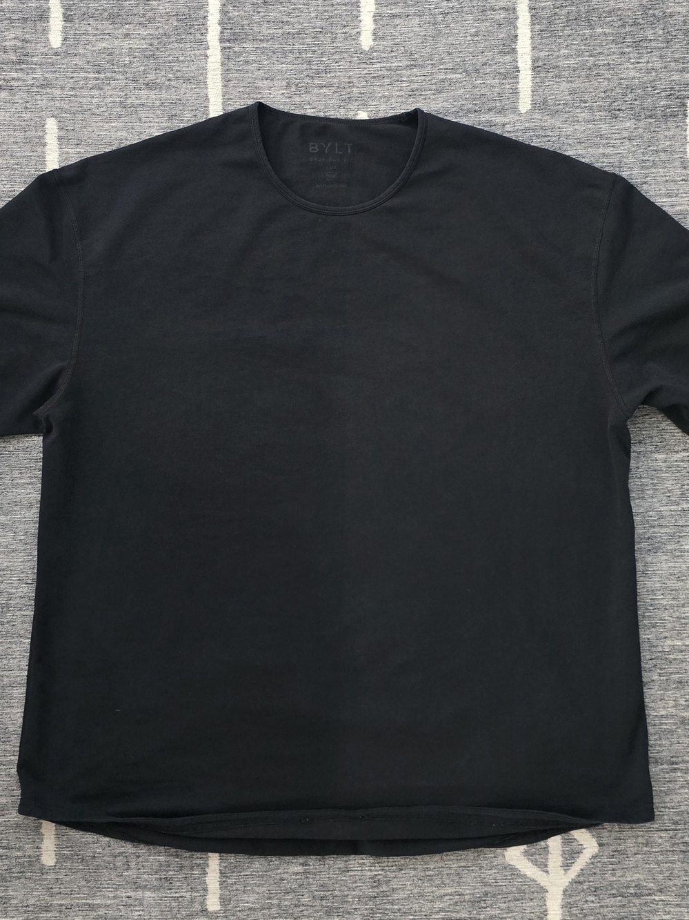 Men's BYLT Black Crew Neck T-Shirt
